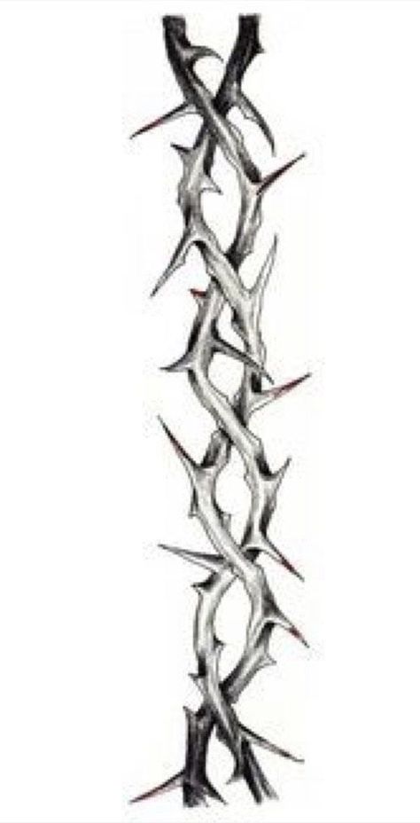 Tattoos Barbed Wire, Thorn Tattoo Design, Rose Thorn Tattoo, Tattoos Band, Tattoo Red Ink, Thorn Tattoo, Barbed Wire Tattoos, Gothic Tattoos, Band Tattoo Designs