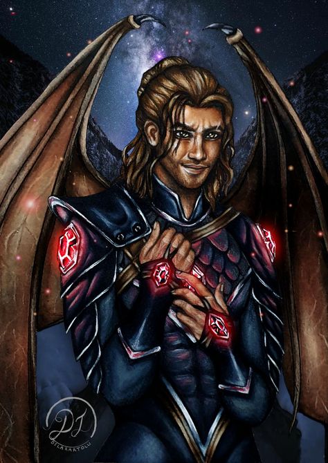 ⭐Art by @dilarartolu on Instagram⭐ Cassian with his glowing siphons and illyrian wings bat boy Acotar Illyrian Wings, The Bat Boys, Imagine Him, The Night Court, Bat Boys, Night Court, Tolu, Fantasy Books, Night Sky