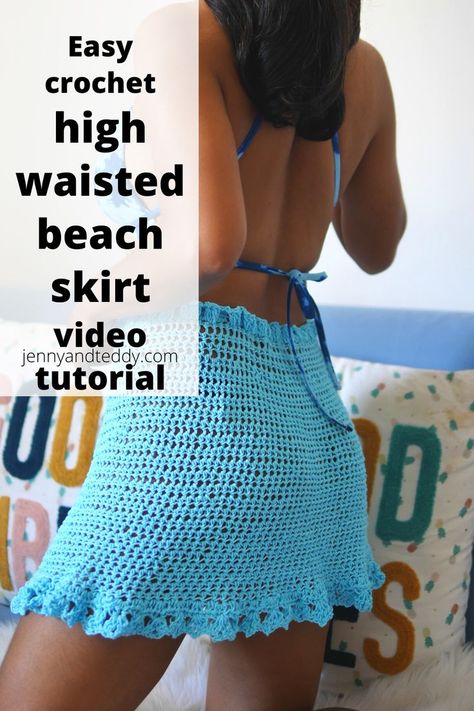 Crochet Swim Skirt Cover Up, Simple Crochet Skirt Pattern Free, Crochet Skirt Beginner, Crochet Beach Skirt Pattern Free Cover Up, Crochet Skirt And Top Set Free Pattern, Crochet Skirt Cover Up Pattern Free, Crochet Skirt Pattern Free Tutorials, Crochet Cover Up Skirts, Crochet Mesh Skirt Pattern