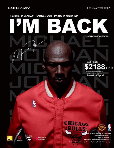 ENTERBAY's "Michael Jordan #45" Jordan Artwork, Michael Jordan Photos, Jeffrey Jordan, Michael Jordan Pictures, Jordans Retro, The Greatest Of All Time, Air Jordan Iv, Cody Bellinger, Basketball Workouts