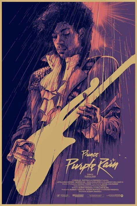 PRINCE • PURPLE RAIN - bigtoe142@hotmail.com Prince Poster, Prince Concert, Prince Purple, Graffiti Doodles, Prince Purple Rain, Music Pics, Musica Rock, Movie Posters Design, Art Hobbies