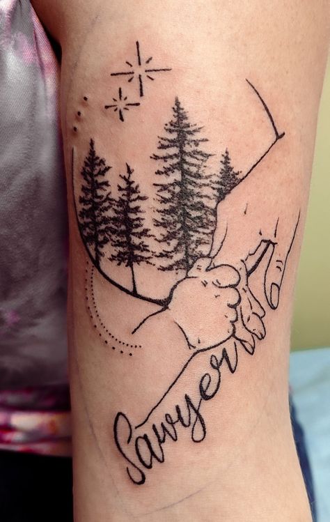 Like art tattoo for my son Sawyer Like Art Tattoo, Sawyer Tattoo, Thomas Tattoo, Tattoo For My Son, Loss Of Son, Son Tattoo, Favorite Tattoos, Tattoo For Son, Like Art