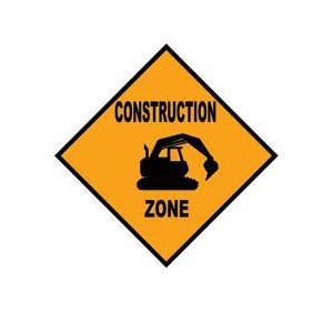 "Construction Zone" Kids’ Art Boys Bedroom Construction, Construction Zone Signs, Construction Baby Shower, Bedding Comforter Sets, Boys 1st Birthday Cake, Yellow Artwork, Sheets Bed, Wall Art Yellow, Construction Signs