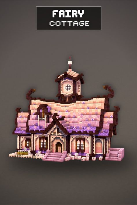 Minecraft Cherry House 1.20, Custom Minecraft Village House, Minecraft Cherry Wood Cottage, Minecraft 1.20 House Ideas, Minecraft Witch House Tutorial, Minecraft Build Designs, 1.20 Builds Minecraft, Minecraft Building Ideas 1.20, Cherry Houses Minecraft