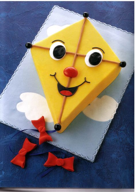 kite cake Kite Cake, Independence Day Cake, Duper Cake, Kite Party, Lolly Cake, Novelty Cake, Flying Kites, Torte Decorate, 10 Birthday Cake