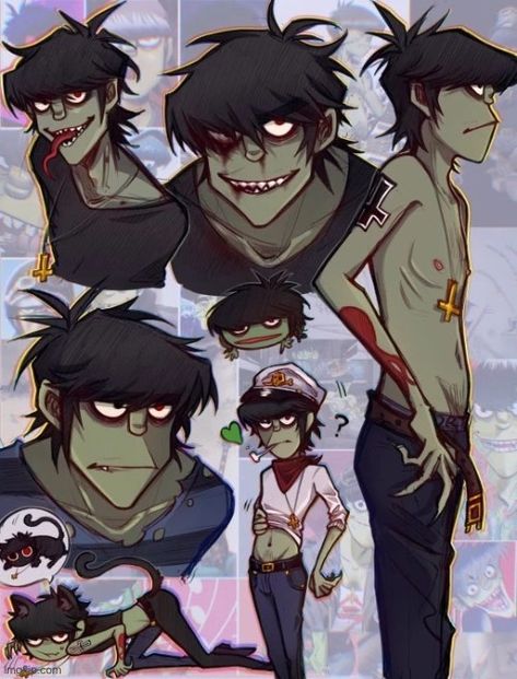 Gorillaz Murdoc Fanart, Murdoc Fanart, 2doc Fanart, Murdoc Saturnz Barz, Murdoch Gorillaz, Murdoc Niccals Fanart, Murdoc And 2d, Murdoc Niccals, Hot Murdoc Niccals