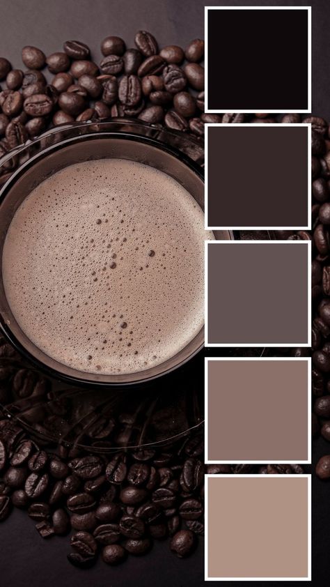 Mocha Shades Color Palettes, Cappuccino Bedroom Ideas, Black Palette Colour Schemes, Living Room Boho Paint Color Ideas, Chocolate Brown Color Palette Bedrooms, Wood Color Palette Shades, Black And Plum Color Palette, Black Beige Colour Palette, Mink Color Palette