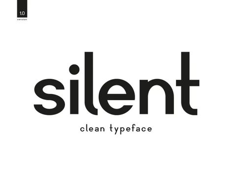 Silent Sans Serif Font - Download Free Font Cool Adobe Fonts, Egyptian Typography, Sans Serif Fonts Typography, Sushi Branding, Disney Shadow Box, Create Your Own Font, Minimal Font, Modern Sans Serif Fonts, Disney Printables