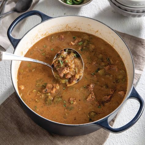 Beef Gumbo Recipe, Paul Prudhomme, Gumbo Soup, Louisiana Cuisine, Chicken Gumbo, Cajun Dishes, Cajun Creole Recipes, Haitian Food Recipes, Cajun Cooking