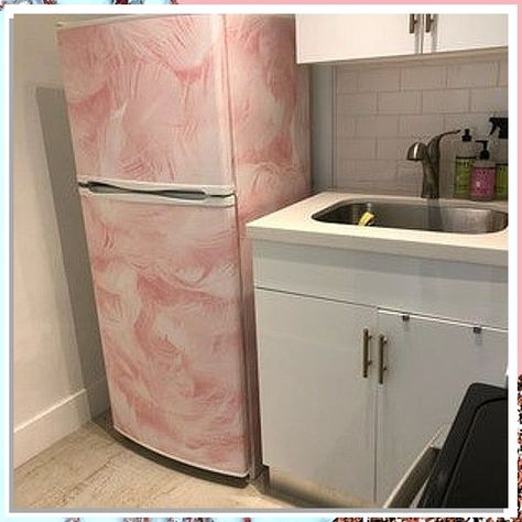 Looking to give your fridge a fresh new look? Transform it with peel and stick wallpaper! This easy DIY upgrade will instantly elevate the style of your kitchen. Say goodbye to boring appliances and hello to a trendy new vibe. Check out our selection of peel and stick wallpaper designs to find the perfect match for your fridge! Wallpaper Fridge, Refrigerator Vinyl, Wrap Refrigerator, Fridge Wrap, Fridge Decals, Modern Decals, Wall Fridge, Fridge Stickers, Vibe Check