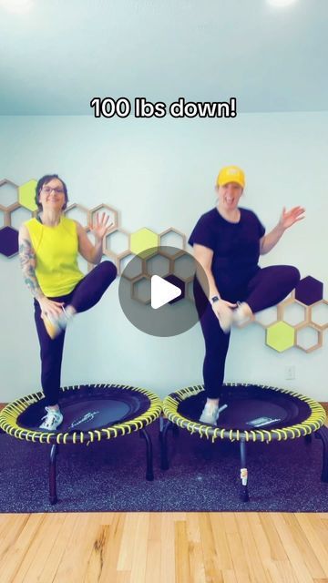 Earth & Owl on Instagram: "My bounce bestie shares her 100 pound weight loss story in my pinned reel! Learn how she incorporated rebounding into her journey #rebounder #rebounderworkout #rebounderfitness #rebounding #trampolineworkout #minitrampoline #jumpsportfitness #weightloss #weightlossjourney #weightlosstips #weightlosstransformation #exercise #cardio #cardioworkout #workout #earthandowl #earthandowlrebounding" Rebounding Before And After Pictures, Rebounder Before And After, Rebounding Before And After, Rebounding Trampoline, Rebounding Benefits, Rebounder Trampoline, Rebounder Workouts, Exercise Cardio, Trampoline Workout