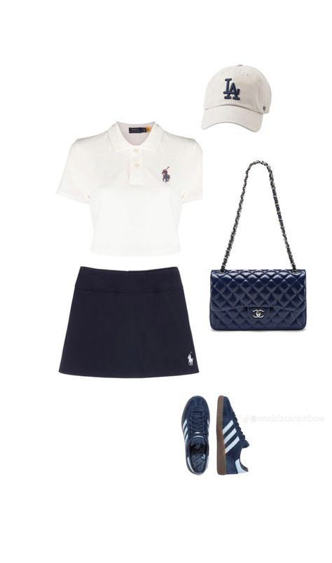 Sporty Outfit Ideas, Mode Tennis, Sporty Outfit, Fitness Wear Outfits, Everyday Fashion Outfits, Casual Day Outfits, Classy Casual Outfits, Tennis Clothes, Looks Chic