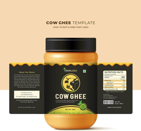 Ghee Butter, Cow Ghee, Milk Cream, Cow Head, Natural Design, Ghee, Farm Fresh, Nature Design, Saturated Fat