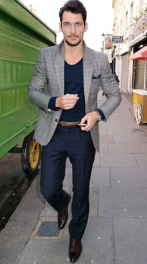 Steal His Style: David Gandy #mensfashion Wedding Guest Pants, David Gandy Style, New Years Eve Outfit, Party Outfit Men, A Man In A Suit, Man In A Suit, Mens Fashion Smart, Eve Outfit, David Gandy