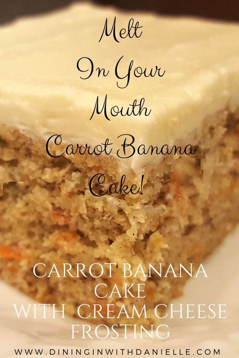 Carrot Banana Cake, Sweet Carrots, Garlic Balsamic, Butter Cream Cheese Frosting, Juicy Turkey, Sweet Carrot, Torte Cupcake, Pasta Meals, Slow Cooker Desserts