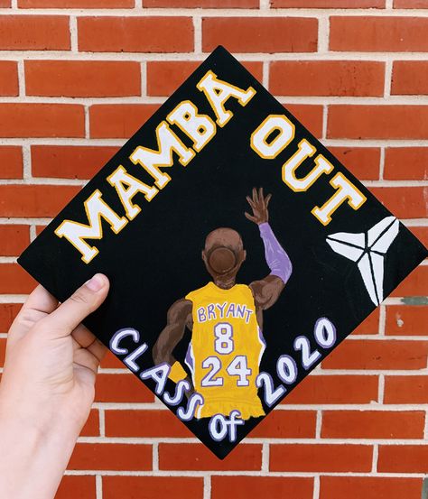 Men’s Graduation Cap Decoration, Graduation Cap Designs Basketball, Basketball Graduation Cap Ideas, Graduation Cap Designs Men, Basketball Graduation Cap, Painted Grad Cap, Diy Caps, Graduation Hat Designs, Graduation Things