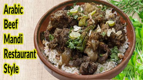 Arabic Beef Mandi Recipe| Restaurant Style | By TeleFood Arabic Beef Recipes, Beef Mandi, Mandi Recipe, Arabic Food, Easy Steps, Beef Recipes, Home Kitchen, Make It, Restaurant