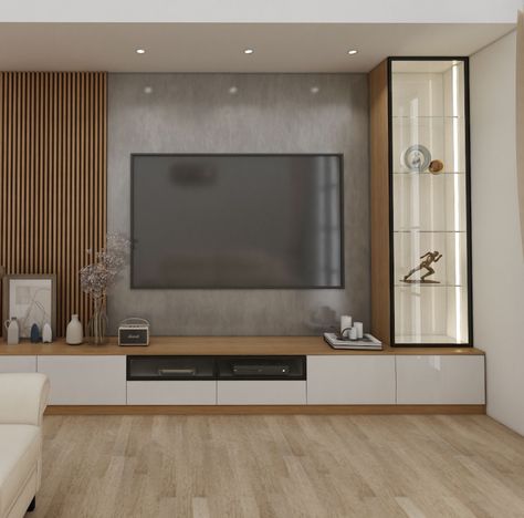 Mounted Tv Ideas Living Rooms, Backdrop Tv, Modern Tv Unit Designs, Modern Tv Units, Wall Tv Unit Design, Unit Design, Tv Panel, Tv Wall Design, Tv Unit Design