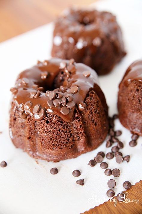 Chocolate Bundt Cakes, Chocolate Bundt Cake Recipe, Mini Bundt Cakes Recipes, Bundt Cake Recipes, Chocolate Bundt, Bundt Cake Recipe, Mini Torte, Mini Bundt, Skip To My Lou