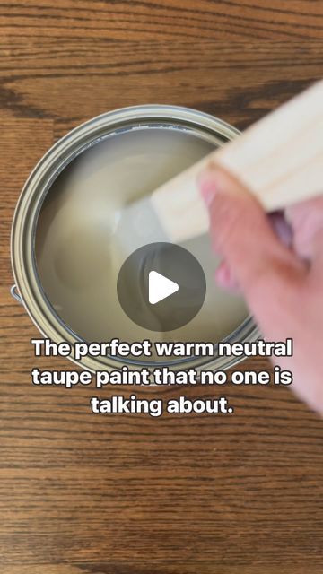 Furniture Flip | DIY | All Things Home  - Emilie on Instagram: "The perfect warm taupe paint 🧸  I will be using this on our doors! Felted wool by Sherwin Williams. You can see that Felted Wool is a warm dark paint. Because it has a beige and green undertones, it appears as a comforting taupe. Even though it doesn’t reflect the most light, Sherwin-Williams Felted Wool isn’t suffocating. If you’re a nature lover, you’ll love this color for its earthy, green, and grounding look.  Pairs well with: Sherwin-Williams Shoji White (SW 7042): A creamy white paint because of its beige undertone. Sherwin-Williams Skyline Steel (SW 1015): This warm stony gray neutralizes the shadowy depth of Felted Wool. Sherwin-Williams Foxhall Green (SW 9184):A deep earthy green with a cool vibe and warm yellow unde Sherwin Williams Green Earth Paint, Sherwin Williams Threshold Taupe, Greenish Tan Paint Colors, Sw Skyline Steel, Sw Felted Wool, Wherein Williams Earth Tones, Sherwin Williams Felted Wool, Felted Wool Sherwin Williams, Best Light Green Paint Colors Sherwin Williams