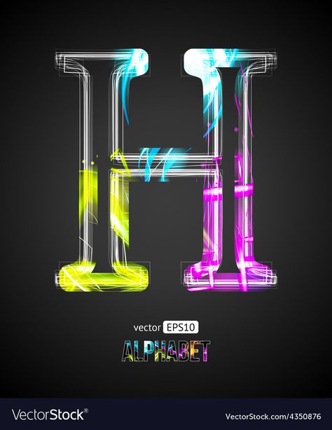 Neon Letter Lights Alphabet, A Word Letter Wallpaper, H Letter Design Alphabet, H Name Dp, Letter Design Alphabet, H Letter Design, Word Pictures Art, H Name, Letter H Design