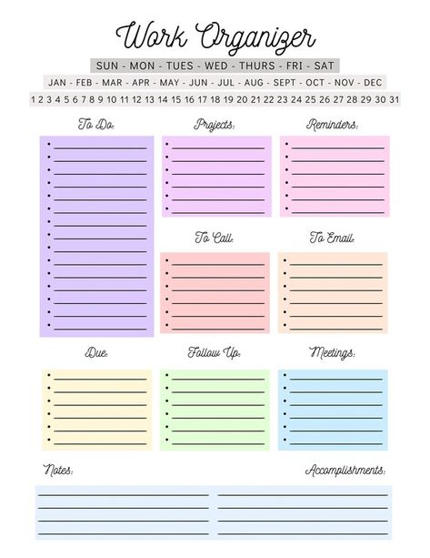 Work To Do List Template, Personal To Do List, Work Day Organizer, To Do List For Work, Work Organizer, Life Organization Binder, Day Organizer, Work Planner Printable, Best Weekly Planner