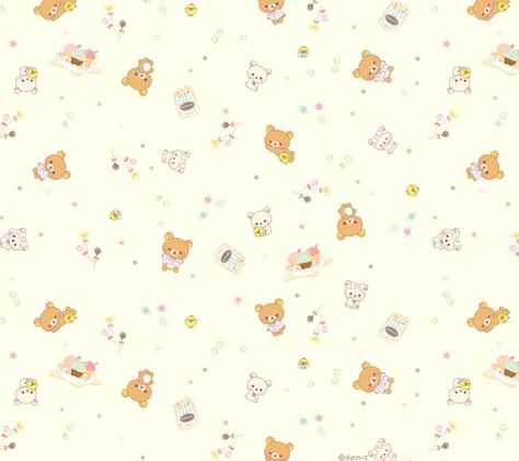 Rilakkuma Wallpaper Ipad, Cece Core, Rilakkuma Strawberry, Rilakkuma Wallpaper, Script Typeface, Cute Laptop Wallpaper, Mac Wallpaper, Pc Wallpaper, Wallpaper Ipad