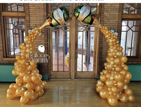 Champagne Balloon Backdrop, Cheers Balloon Backdrop, Bottle Balloon Decoration, Beer Balloon Garland, Champagne Balloon Decor, Champagne Bottle Balloon Garland, Champagne Bottle Balloon Bouquet, Champagne Bottle Balloon Arch, Nye Balloon Drop