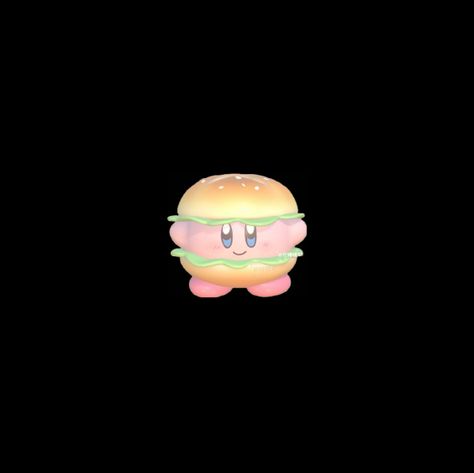 Black Kirby Wallpaper, Kirby Burger, Black Kirby, Savage Wallpapers, Ios Theme, Phone Ideas, Editing Apps, Kirby, Black Backgrounds