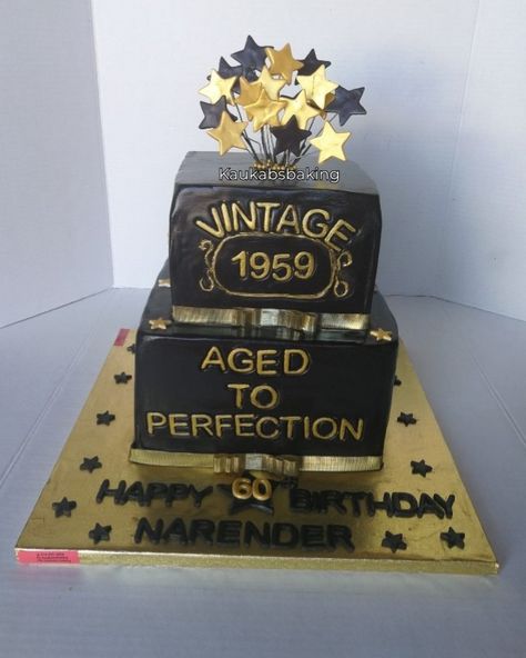 For a lovely 60 year old man 60years Birthday Cake, 95th Birthday Cake Man, 75th Birthday Cake For Man, Men Black And Gold Party Ideas, Birthday Cake For 90 Year Old Man, Birthday Cake For 80 Year Old Man, Birthday Cake 90 Years Old, Birthday Cake For 60 Year Old Man, 60 Year Old Birthday Cake