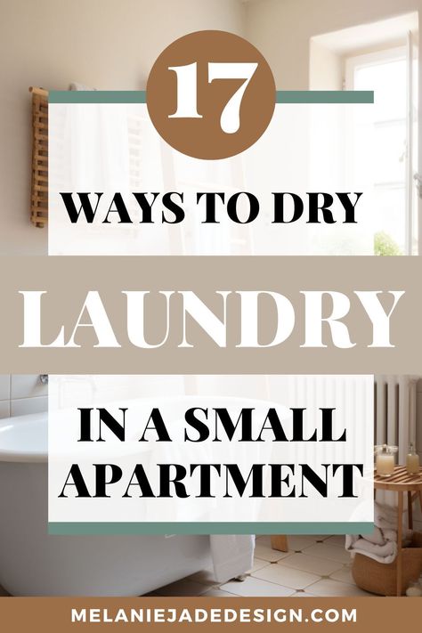 Struggling with drying clothes in a small apartment? Discover '17 Ways to Dry Your Laundry Indoors'! Our article provides ingenious and space-saving solutions for efficiently drying clothes indoors, perfect for apartment living. Learn how to make the most of your space! #LaundryTips #SmallSpaceLiving #ApartmentHacks Drying Laundry Ideas, Small Drying Room, Apartment Drying Rack, Laundry Apartment Small Spaces, Drying Washing Indoors, Laundry Drying Solutions, Laundry Solutions For Small Spaces, Clothes Drying Solutions, Drying Clothes Indoors Small Spaces