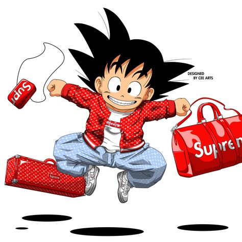 Goku x Supreme x Louis Vuitton 🐉.  @ceearts ceearts.co.uk Supreme Goku, Hypebeast Anime, Kapten Marvel, Dbz Wallpapers, Supreme Iphone Wallpaper, Goku Wallpaper, Hypebeast Wallpaper, Supreme Wallpaper, Dragon Ball Art Goku