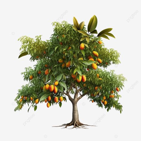 Fruit Bearing Trees Drawing, Mango Tree Aesthetic, Mango Tree Photography, Mango Tree Drawing, Mango Tree Illustration, Trees With Fruits, Mango Tree Images, Mango Png, Tree Vector Png