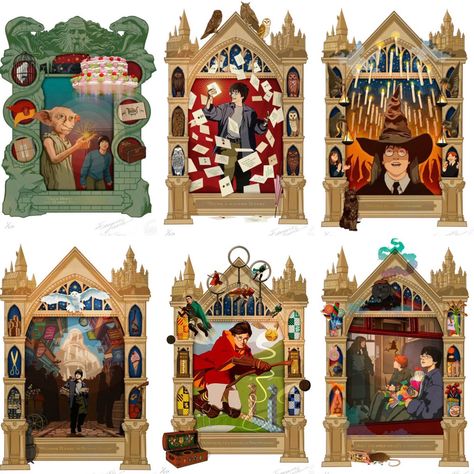 Harry Potter Paper Art, Harry Potter Birdhouse, Decorative Posters, Classe Harry Potter, Harry Potter Props, Imprimibles Harry Potter, Harry Potter Miniatures, Harry Potter Nursery, Harry Potter Stickers