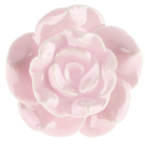 Get Pink Rose Knob online or find other Knobs products from HobbyLobby.com Bedroom Door Knobs, Modern Drawer Pulls, Couleur Rose Pastel, Ceramic Rose, Drawer Pulls And Knobs, Diy Projects Videos, Bedroom Door, Handmade Decor, Print Coupons