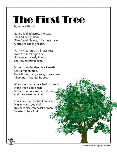 Arbor Day Poems for Kids | Woo! Jr. Kids Activities Rainforest Facts For Kids, Poems English, Rainforest Facts, Poem For Kids, Nature Poems, Tree Poem, Simple Poems, Poems For Kids, Hindi Poems