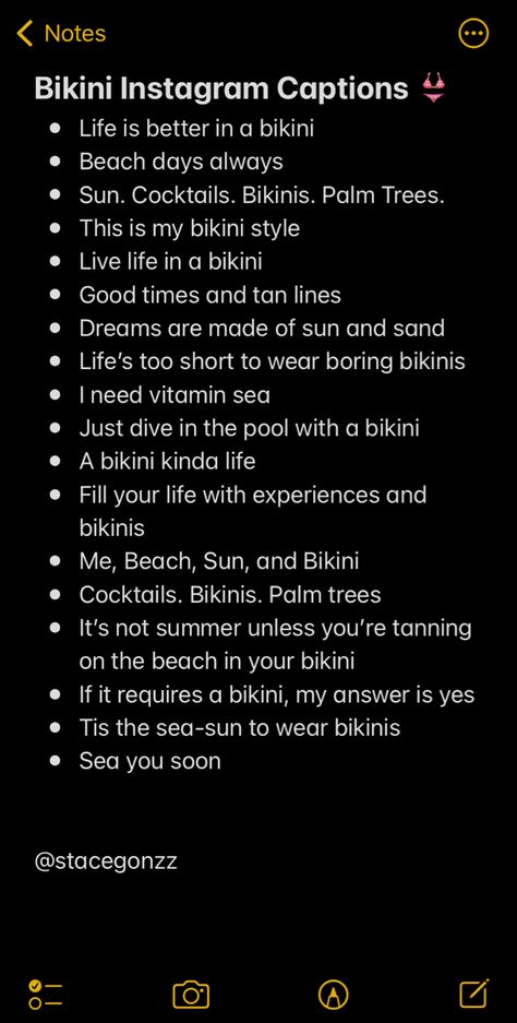 Bikini Instagram captions Captions For Instagram Bikinis Summer, Ig Beach Captions Short, Quotes About Wearing Bikinis, Vacation Captions Instagram Baddie, Ig Captions Hottie Instagram, Self Motivation Captions, Swimsuit Instagram Captions, Swimwear Captions Instagram, Bahama Captions For Instagram