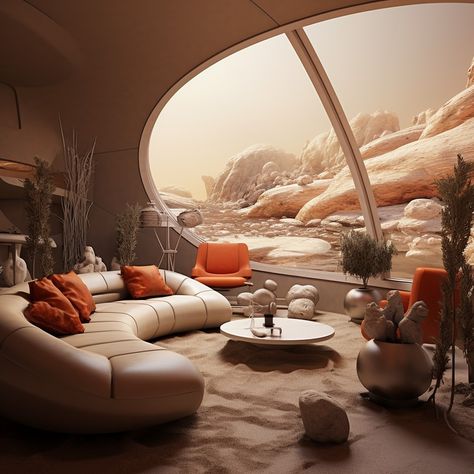 Colony On Mars, Mars House, Mars Habitat, Mars Colony, Space Girl, Decor Home Living Room, Space Art, Hotels Room, Better Life