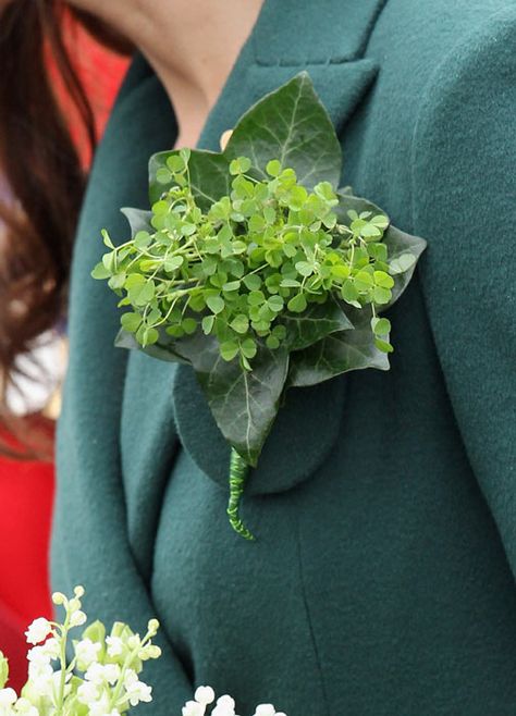 Duchess of Cambridge to make her first speech - Photo 10 Green Boutonniere, Irish Guards, Kate Middleton Photos, Catherine Elizabeth Middleton, Celtic Wedding, Kate Middleton Style, Princess Grace, Princess Mary, Prince William And Kate