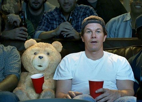 Ted Ted Bear Movie, Ted Movie, Ted Bear, Garrett Hedlund, Ted Bundy, Mark Wahlberg, Funny Movies, Movie Scenes, Bears