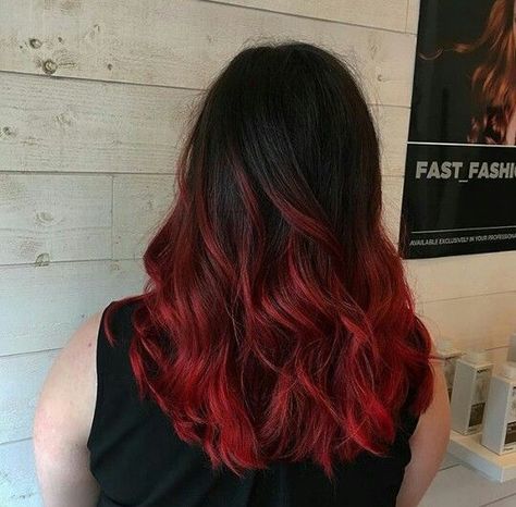 Foxy Red: Stylish Hairstyle Ideas for Fox-Red Hair Red Hair Fading Out, Black Hair Fading Into Red, Black Faded To Red Hair, Black Fade To Red Hair, Red Hair Color Tips, Black And Red Hair Ombre, Black Fading Into Red Hair, Ombre Red Hair Color For Brunettes, Brown Hair Faded Into Red