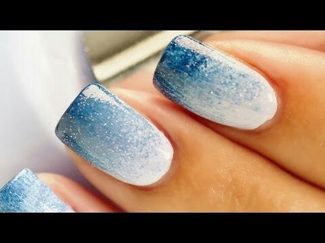 Ombre SNS Nail Art Mariage, Nail Dipping Powder Colors, Sponge Nail Art, Ombre Nail Art, Sponge Nails, Blue Ombre Nails, Ombre Nail Art Designs, Pink Ombre Nails, Ombre Nail