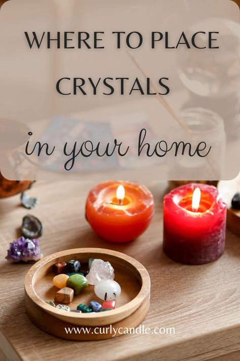 Crystals For Rooms In House, Crystals For Each Room, Best Crystals For Bedroom, Crystals For Entryway Of Your Home, How To Store Crystals And Stones, Crystals For The Bedroom, Crystal Set Up Ideas, Crystals For Living Room, Crystals For The Home