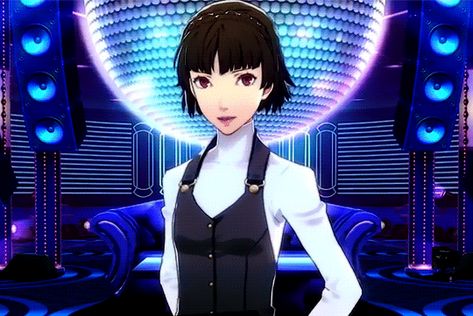 Persona 3 Dancing Moon Night, Persona 5 Gif, Persona 5 Dancing Star Night, Persona 5 Game, Persona 5 Makoto, Makoto Niijima, Star Night, Shin Megami Tensei, Dancing Gif