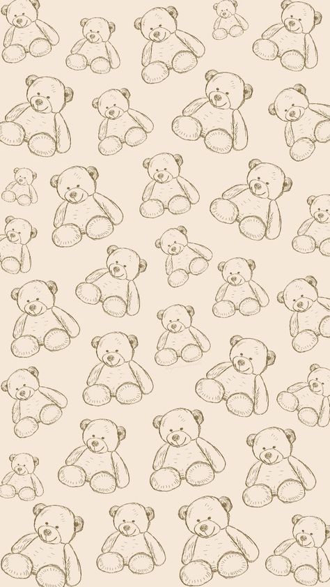 Teddy Bear Background Wallpapers, Teddy Bear Christmas Wallpaper, Bear Wallpaper Aesthetic Iphone, Aesthetic Pattern Brown, Bears Cute Wallpaper, Wallpaper Bear Cute, Teddy Bear Wallpaper Cute, Cute Teddy Wallpaper, Teddy Bear Aesthetic Wallpaper