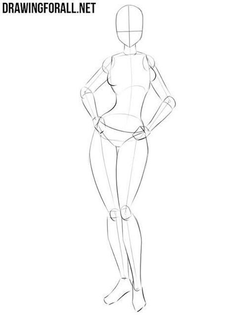 Female Atamony Drawing, Girl Standing Drawing, Oc Bases, Vtuber Design, Drawing Anime Bodies, Drawing Female Body, Body Template, Base Drawing, Tree Drawings Pencil