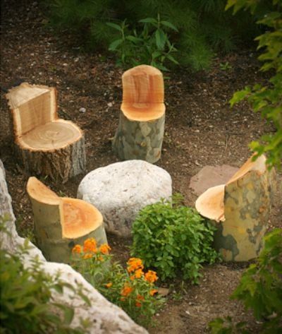 11 pictures of crazy cool uses for tree stumps, outdoor furniture, outdoor living, repurposing upcycling, woodworking projects, Photo via Kelly Annie Stump Planter, Cheap Christmas Trees, Tree Stump Planter, Pelan Rumah, Tree Stumps, Fallen Tree, Picture Tree, Natural Playground, Colorful Plants