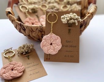 Crochet Wedding Gift, Boho Wedding Favours, Party Favors Baby Shower, Boho Wedding Gifts, Simpul Makrame, Bachelor Party Favors, Shower Party Favors, Bridal Shower Party Favors, Boho Keychain