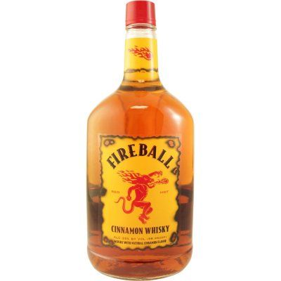 Fireball Cinnamon Whiskey (1.75 L) Fireball Whiskey Drinks, Types Of Whiskey, Popular Mixed Drinks, Bottle Projects, Cinnamon Whiskey, Fireball Whiskey, Whisky Tasting, Light Rum, Soda Water