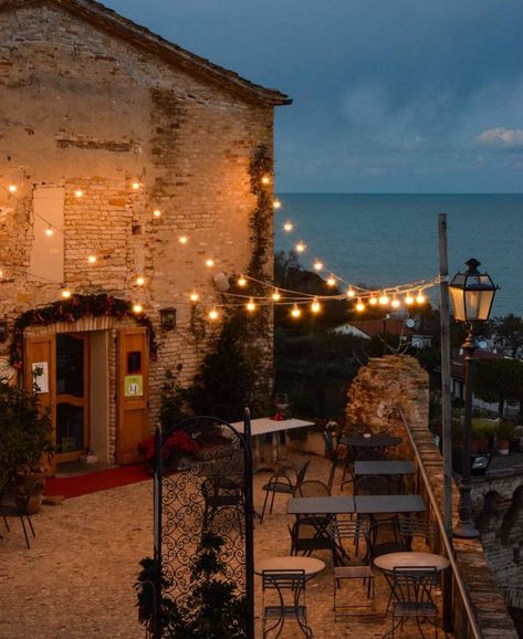 Beautiful Italy 🇮🇹 on Instagram: “Grottammare, Italy 📸: @francast91 #italy #italia” Italian Patio, Mediterranean Aesthetic, Italian Night, Italy Vibes, Italian Home, Sky Full Of Stars, Ocean Sounds, Italy Aesthetic, Welcome Friends